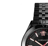 Versace Hellenyium Analog Black Dial Black Steel Strap Watch For Men - VEVK00320 Authentic Buy Shop Now