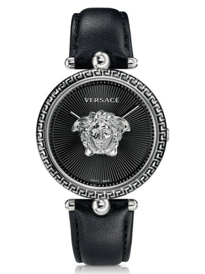 Versace Palazzo Empire Black Dial Black Leather Strap Watch for Women - VCO060017 Authentic Buy Shop Now