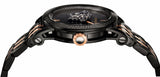 Versace Palazzo Empire Black Dial Two Tone Steel Strap Watch for Men - VERD00618 Authentic Buy Shop Now
