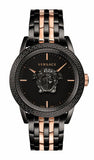 Versace Palazzo Empire Black Dial Two Tone Steel Strap Watch for Men - VERD00618 Authentic Buy Shop Now