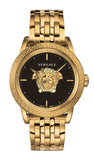 Versace Palazzo Empire Black Dial Gold Steel Strap Watch for Men - VERD00818 Authentic Buy Shop Now