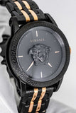 Versace Palazzo Empire Black Dial Two Tone Steel Strap Watch for Men - VERD00618 Authentic Buy Shop Now