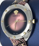 Versace Shadov Pink Dial Pink Leather Strap Watch for Women - VEBM00818 Authentic Buy Shop Now