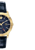Versace Univers Navy Blue Dial Navy Blue Leather Strap Watch for Men - VEBK00318 Authentic Buy Shop Now