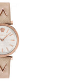 Versace V-Twist White Dial White Leather Strap Watch for Women - VELS00419 Authentic Buy Shop Now