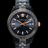 Versace Hellenyium Analog Black Dial Black Steel Strap Watch For Men - VEVK00320 Authentic Buy Shop Now