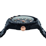 Versace Chain Reaction Quartz Black Dial Black Steel Strap Watch for Men - VEDY00719 Authentic Buy Shop Now