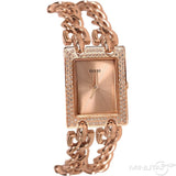 Guess Mod Heavy Metal Diamonds Rose Gold Dial Rose Gold Steel Strap Watch for Women - W0072L3 Authentic Buy Shop Now
