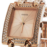 Guess Mod Heavy Metal Diamonds Rose Gold Dial Rose Gold Steel Strap Watch for Women - W0072L3 Authentic Buy Shop Now