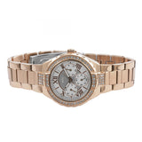 Guess Viva Diamonds White Dial Rose Gold Steel Strap Watch for Women - W0111L3 Authentic Buy Shop Now