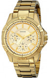 Guess Mini Phantom Diamonds Gold Dial Gold Steel Strap Watch for Women - W0235L5 Authentic Buy Shop Now
