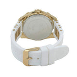 Guess Intrepid White Dial Two Tone Silicone Strap Watch For Women - W0325L2 Authentic Buy Shop Now
