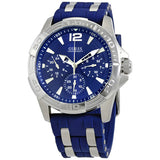 Guess Oasis Multifunction Blue Dial Two Tone Steel Strap Watch for Men- W0366G2 Authentic Buy Shop Now