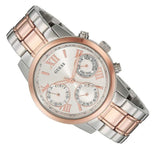 Guess Mini Sunrise Analog Silver Dial Two Tone Steel Strap Watch For Women - W0448L4 Authentic Buy Shop Now