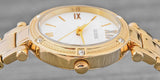 Guess Park Ave South Analog White Dial Gold Steel Strap Watch For Women - W0767L2 Authentic Buy Shop Now