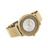 Guess Willow Two Tine Dial Gold Mesh Bracelet Watch For Women - W0836L3 Authentic Buy Shop Now