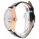 Guess Delancy Quartz Silver Dial Black Leather Strap Watch For Men - W0870G2 Authentic Buy Shop Now