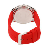 Guess G-Twist Silver Dial Red Rubber Strap Watch for Women - W0911L9 Authentic Buy Shop Now