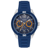 Guess Trade Blue Dial Blue Silicone Strap Watch for Men - W0967G2 Authentic Buy Shop Now