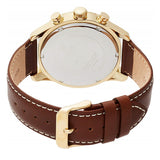 Guess Persuit Chronograph Blue Dial Brown Leather Strap Watch for Men - W0500G1 Authentic Buy Shop Now