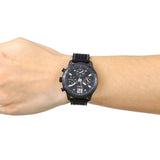 Guess Marina Chronograph Black Dial Black Rubber Strap Watch for Women - W1025L3 Authentic Buy Shop Now