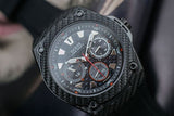 Guess Legacy Black Dial Black Rubber Strap Watch For Men - W1048G2 Authentic Buy Shop Now