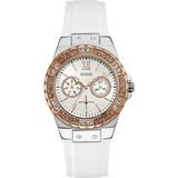 Guess Overdrive Analog White Dial White Rubber Strap Watch for Women - W10614L2 Authentic Buy Shop Now