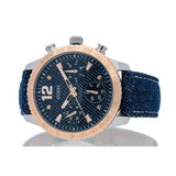 Guess Marina Chronograph Blue Dial Blue Denim Strap Watch For Women - W1057L1 Authentic Buy Shop Now