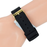 Guess Swirl Quartz Black Dial Black Silicone Strap Watch for Women - W1096L3 Authentic Buy Shop Now