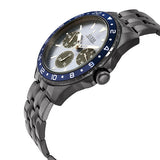 Guess Odyssey Quartz Blue Dial Gunmetal Steel Strap Watch For Men - W1107G5 Authentic Buy Shop Now