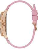 Guess Frontier Diamonds Rose Gold Dial Pink Rubber Strap Watch For Women - W1160L5 Authentic Buy Shop Now