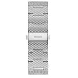 Guess Analog Black Dial Silver Mesh Bracelet Watch for Men - W1263G1 Authentic Buy Shop Now