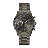 Guess Hendrix Chronograph Gunmetal Dial Gunmetal Steel Strap Watch for Men - W1309G3 Authentic Buy Shop Now