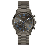 Guess Hendrix Chronograph Gunmetal Dial Gunmetal Steel Strap Watch for Men - W1309G3 Authentic Buy Shop Now