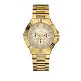 Guess Vista Diamonds Gold Dial Gold Steel Strap Watch for Women - W13573L1 Authentic Buy Shop Now