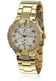 Guess Mini Prism Diamonds White Dial Gold Steel Strap Watch for Women - W15072L1 Authentic Buy Shop Now