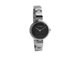 Calvin Klein Wavy Black Dial Silver Steel Strap Watch for Women - K9U23141 Authentic Buy Shop Now