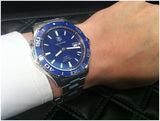 Tag Heuer Aquaracer Calibre 5 Automatic Blue Dial Silver Steel Strap Watch for Men - WAK2111.BA0830 Authentic Buy Shop Now