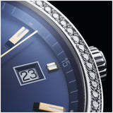 Tag Heuer Carrera Quartz Diamonds Blue Dial Blue Leather Strap Watch for Women - WAR1114.FC6391 Authentic Buy Shop Now