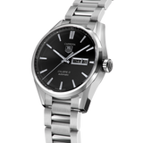 Tag Heuer Carrera Calibre 5 Automatic Black Dial Silver Steel Strap Watch for Men - WAR201A.BA0723 Authentic Buy Shop Now