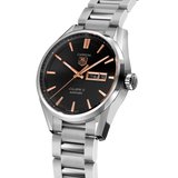 Tag Heuer Carrera Calibre 5 Automatic Black Dial Silver Steel Strap Watch for Men - WAR201C.BA0723 Authentic Buy Shop Now