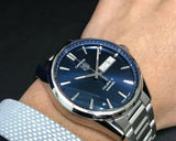 Tag Heuer Carrera Automatic Blue Dial Silver Steel Strap Watch for Men - WAR201E.BA0723 Authentic Buy Shop Now