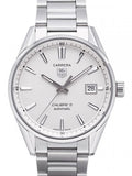Tag Heuer Carrera Automatic Caliber 5 White Dial Silver Steel Strap Watch for Men - WAR211B.BA0782 Authentic Buy Shop Now