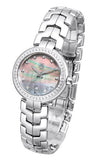 Tag Heuer Link Trilogy Cameron Diaz Diamonds Mother of Pearl Dial Silver Steel Strap Watch for Women - WAT1419.BA0954 Authentic Buy Shop Now