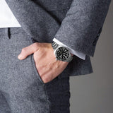 Tag Heuer Aquaracer Quartz Black Dial Silver Steel Strap Watch for Men - WAY101A.BA0746 Authentic Buy Shop Now