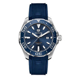 Tag Heuer Aquaracer Quartz Blue Dial Blue Rubber Strap Watch for Men - WAY101C.FT6153 Authentic Buy Shop Now