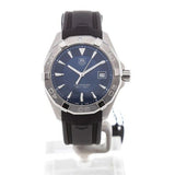 Tag Heuer Aquaracer Caliber 5 Blue Dial Black Rubber Strap Watch for Men - WAY2112.FT8021 Authentic Buy Shop Now