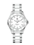 Tag Heuer Aquaracer Diamonds White Dial Two Tone Steel Strap Watch for Women - WAY131D.BA0914 Authentic Buy Shop Now