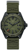 Tag Heuer Aquaracer Automatic Green Dial Khakhi Green Nylon Strap Watch for Men - WAY208E.FC8222 Authentic Buy Shop Now