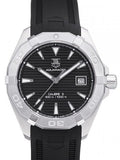 Tag Heuer Aquaracer Automatic Caliber 5 Black Dial Black Rubber Strap Watch for Men - WAY2110.FT8021 Authentic Buy Shop Now